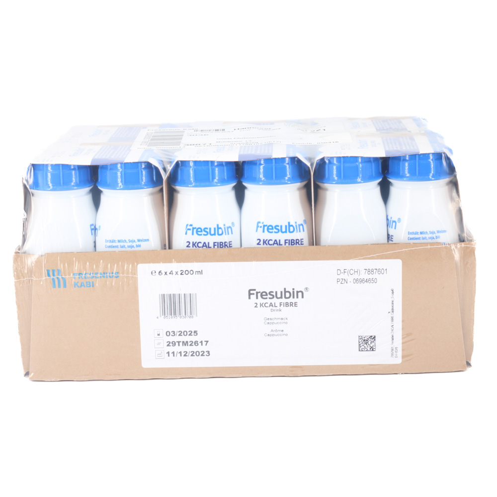 FRESUBIN 2 kcal Fibre DRINK Cappuccino Trinkflasche Trinknahrung