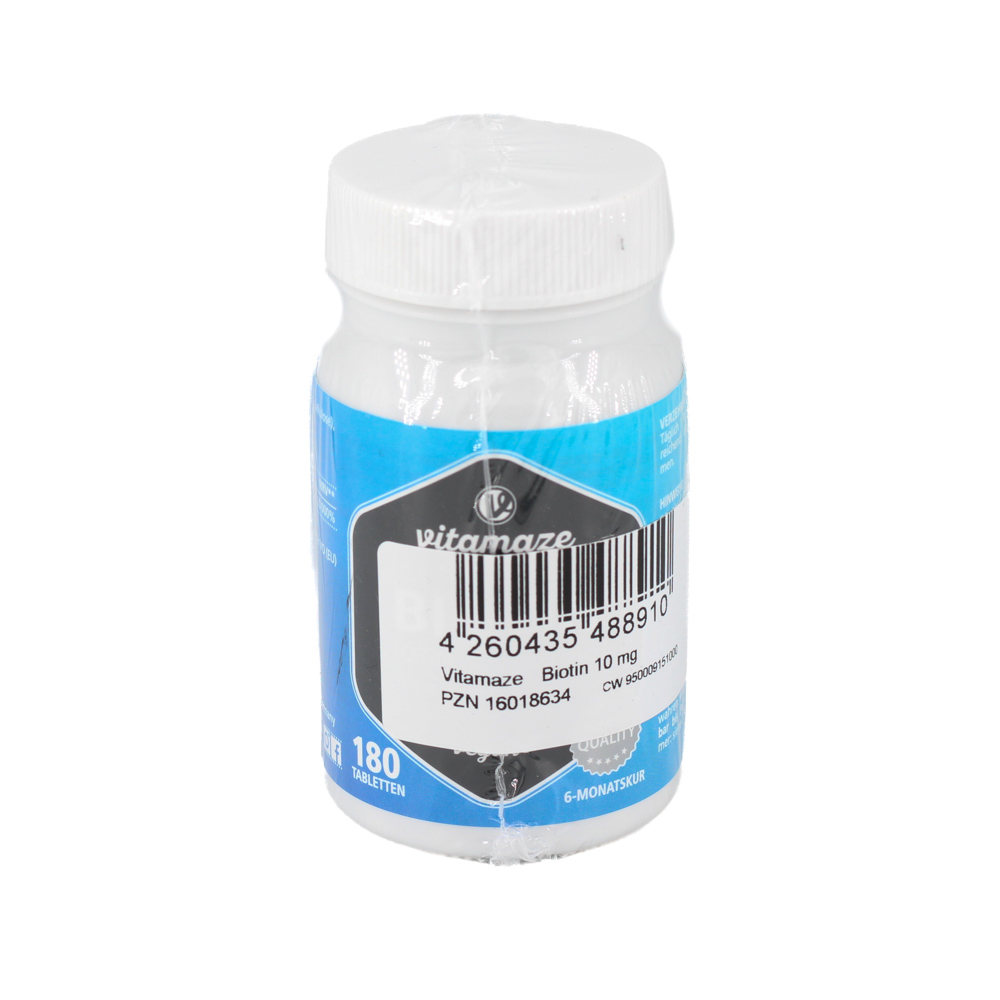 BIOTIN 10 mg hochdosiert vegan Tabletten