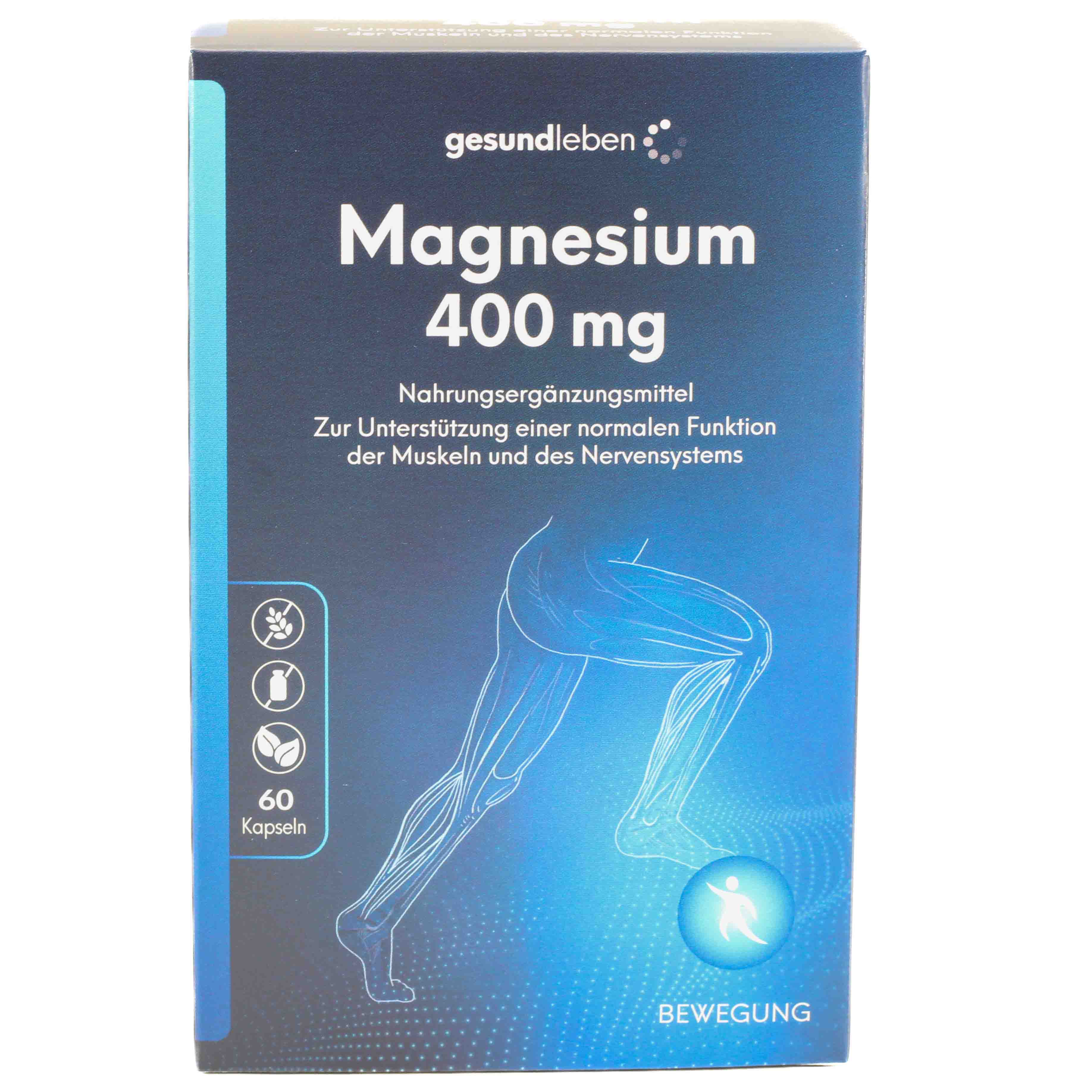 GESUND LEBEN Magnesium 400 mg Kapseln