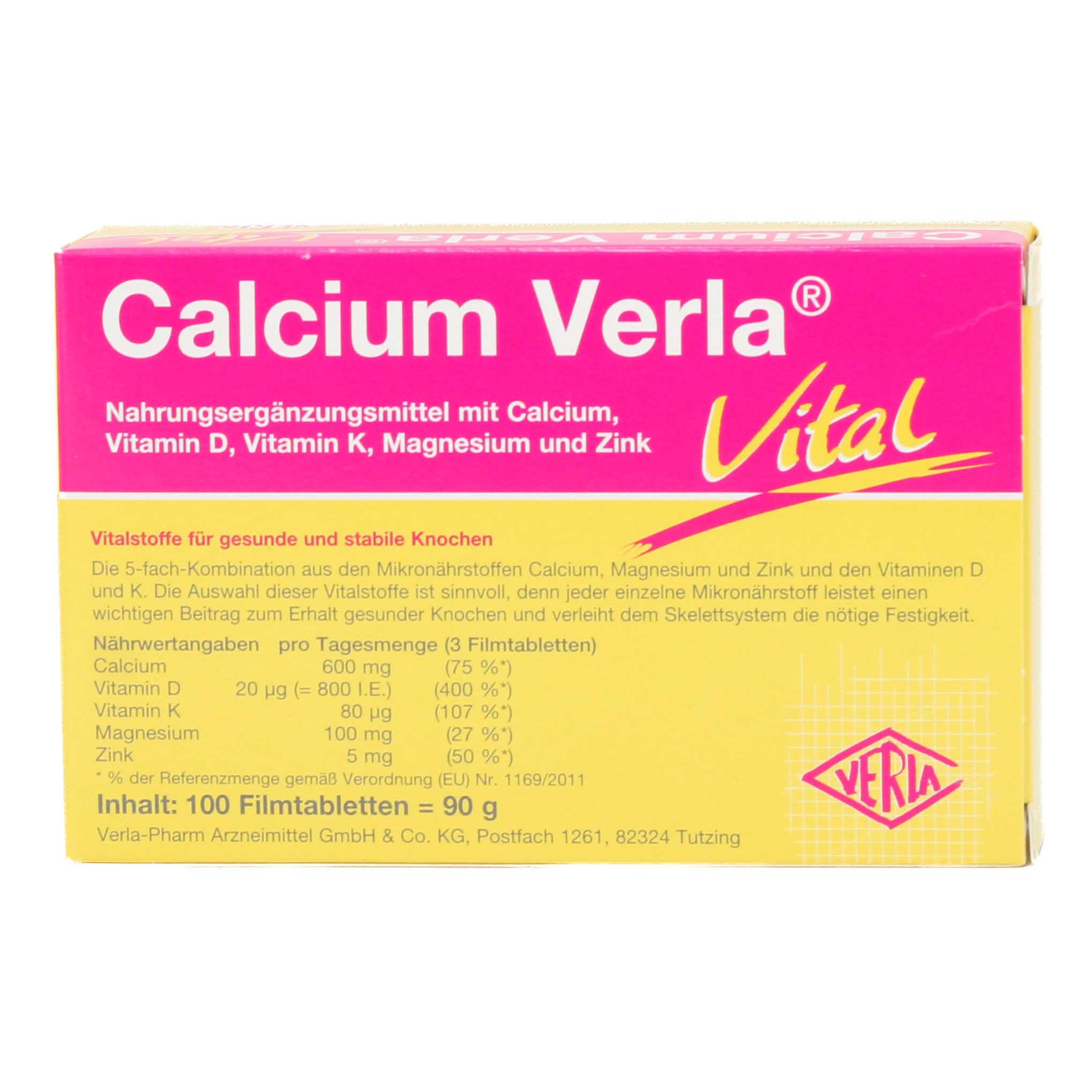 CALCIUM VERLA Vital Filmtabletten