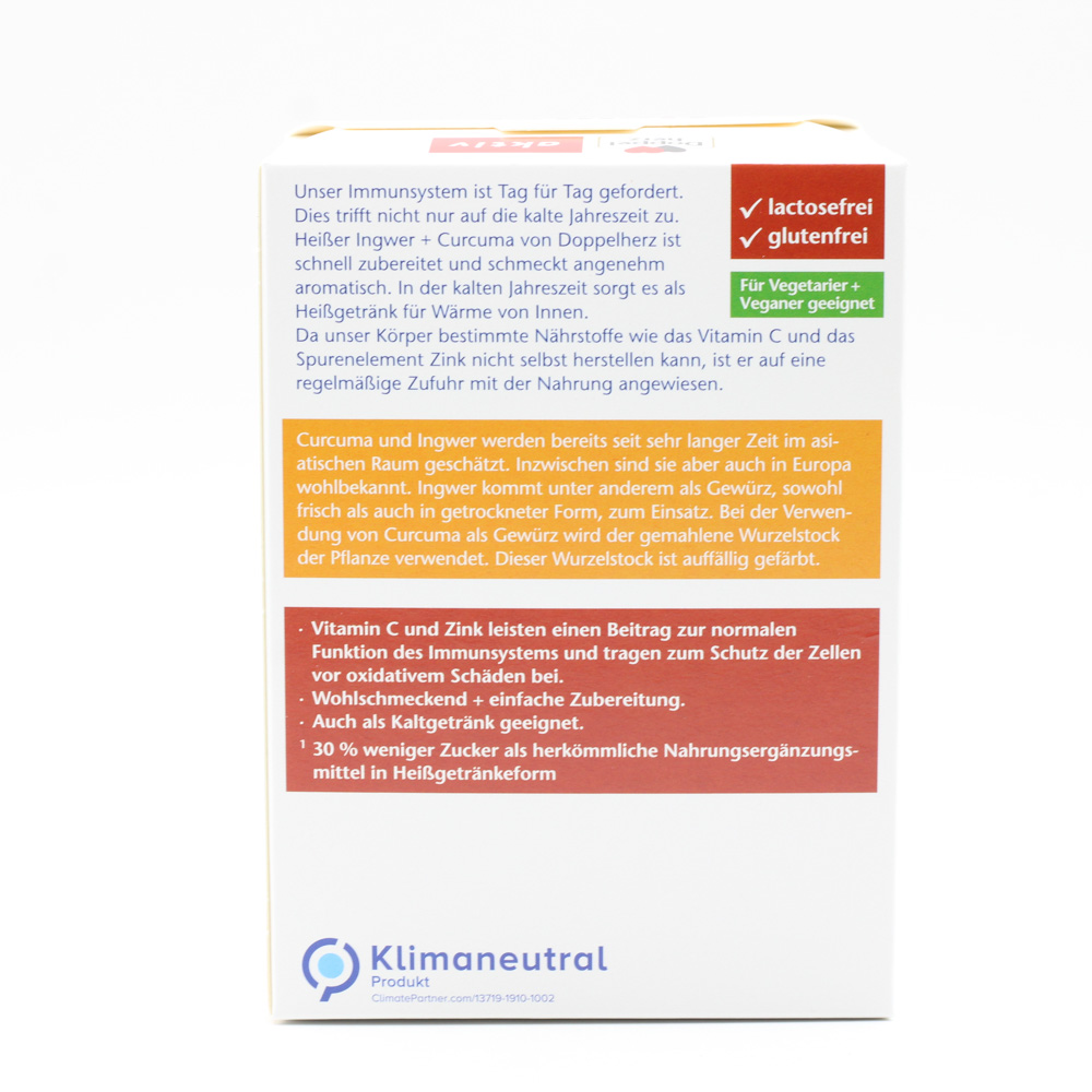 DOPPELHERZ heißer Ingwer+Curcuma Beutel