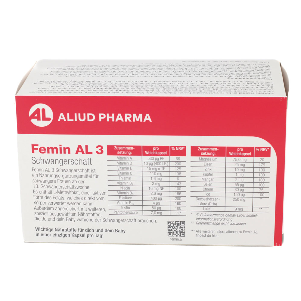 FEMIN AL 3 Schwangerschaft Weichkapseln