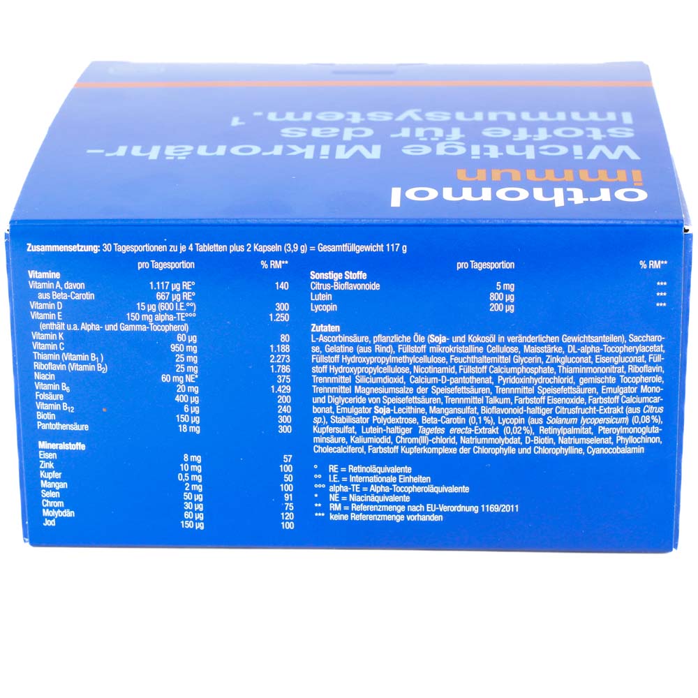 ORTHOMOL Immun 30 Tabl./Kaps.Kombipackung