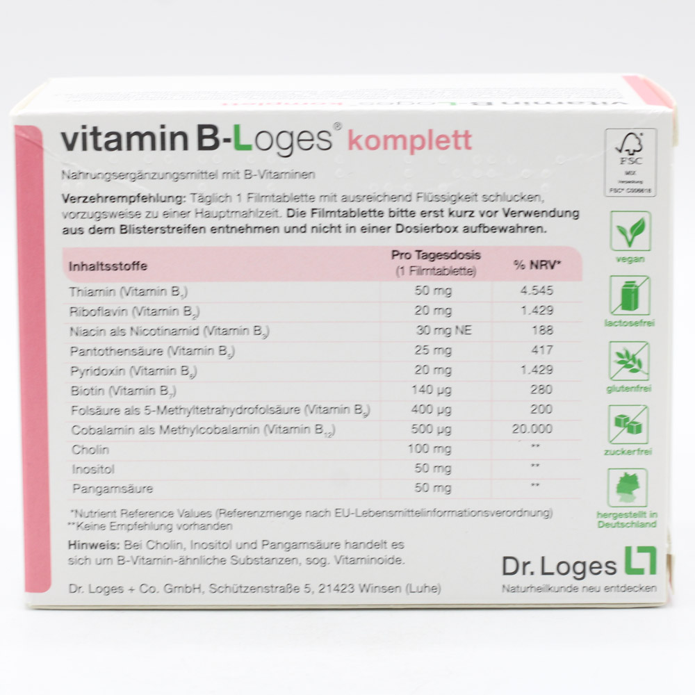 VITAMIN B-LOGES komplett Filmtabletten