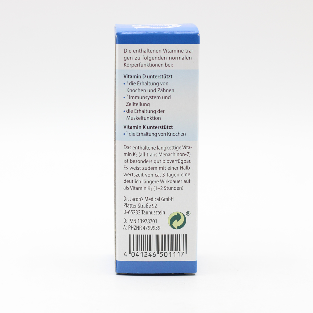 VITAMIN D3K2 Öl forte 2000 I.E. D3+K2 Dr.Jacob's