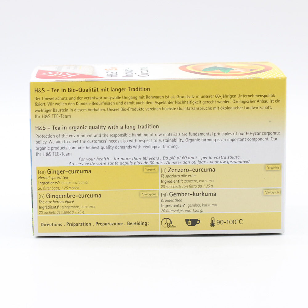 H&S Bio Ingwer-Curcuma Filterbeutel