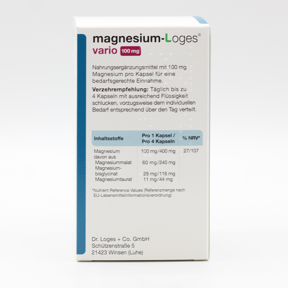 MAGNESIUM-LOGES vario 100 mg Kapseln