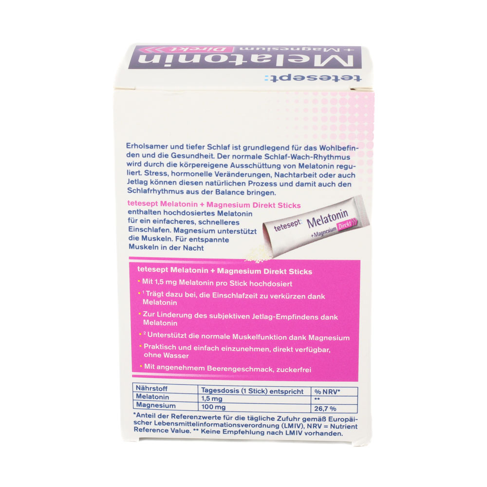TETESEPT Melatonin+Magnesium Direkt Sticks
