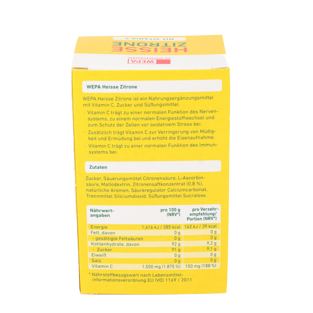 WEPA heiße Zitrone+Vitamin C Pulver