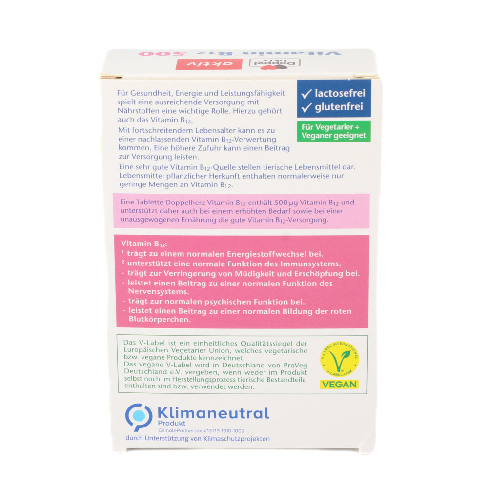 DOPPELHERZ Vitamin B12 500 Tabletten