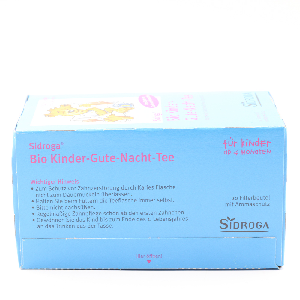 SIDROGA Bio Kinder-Gute-Nacht-Tee Filterbeutel