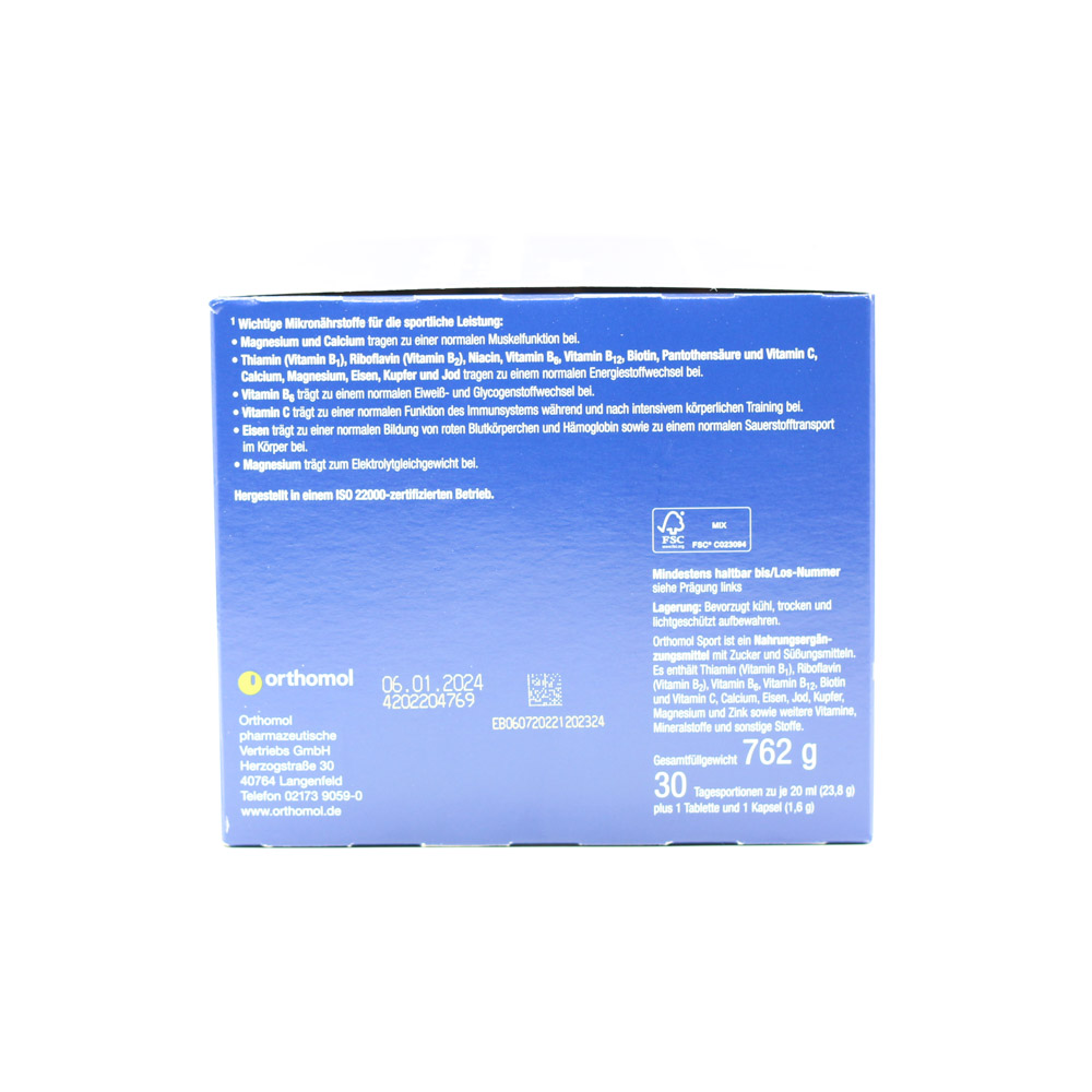 ORTHOMOL Sport Trinkfläschchen/Tabl./Kaps.Kombip.