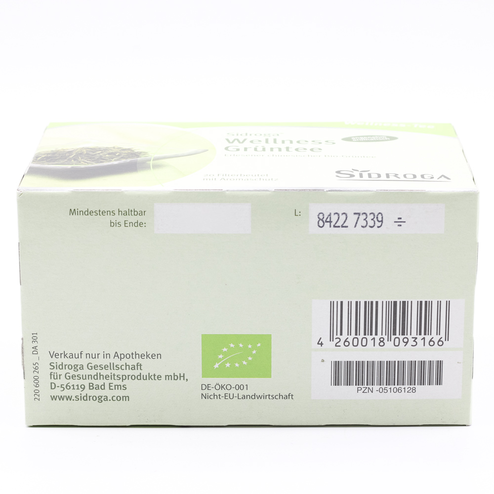 SIDROGA Wellness Grüntee Filterbeutel