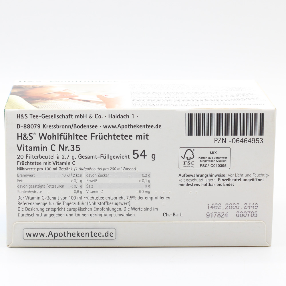 H&S Früchte mit Vitamin C Filterbeutel