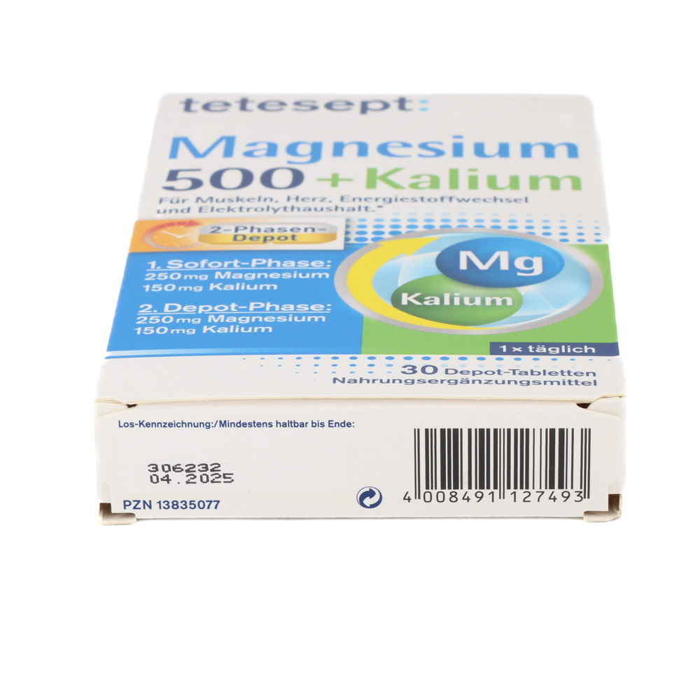 TETESEPT Magnesium 500+Kalium Tabletten