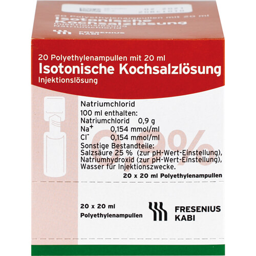 KOCHSALZLÖSUNG 0,9% Plastikamp.Fresenius
