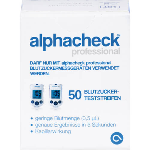 ALPHACHECK professional Blutzuckerteststreifen