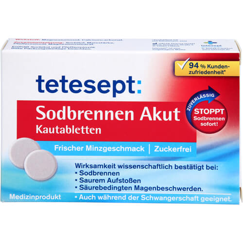 TETESEPT Sodbrennen Akut Kautabletten