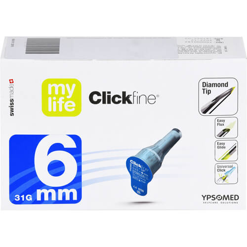 MYLIFE Clickfine Pen-Nadeln 6 mm 31 G