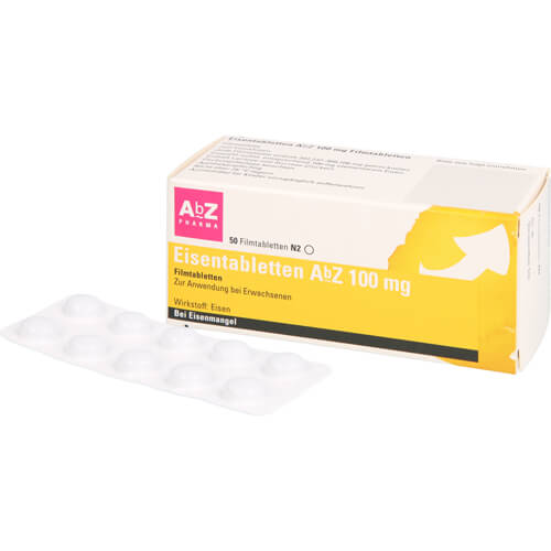 EISENTABLETTEN AbZ 100 mg Filmtabletten