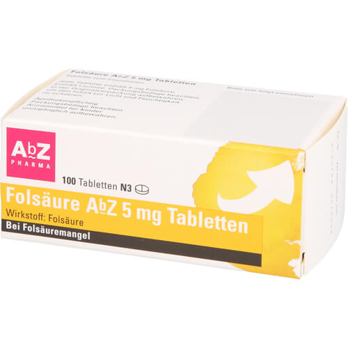 FOLSÄURE AbZ 5 mg Tabletten
