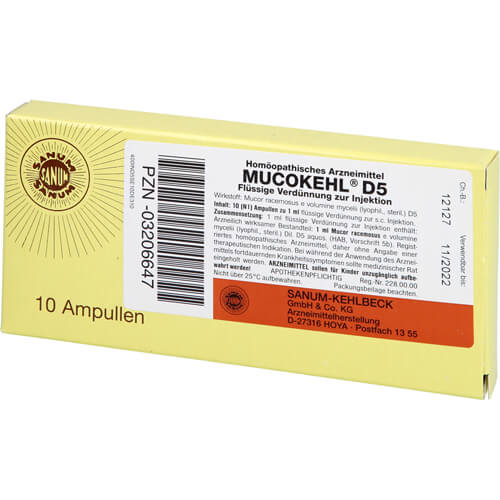 MUCOKEHL D 5 Ampullen