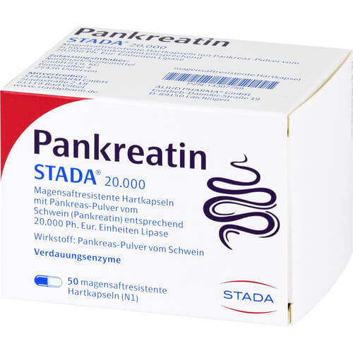 PANKREATIN STADA 20.000 magensaftres.Hartkapseln