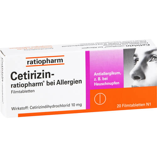 CETIRIZIN-ratiopharm bei Allergien 10 mg Filmtabl.