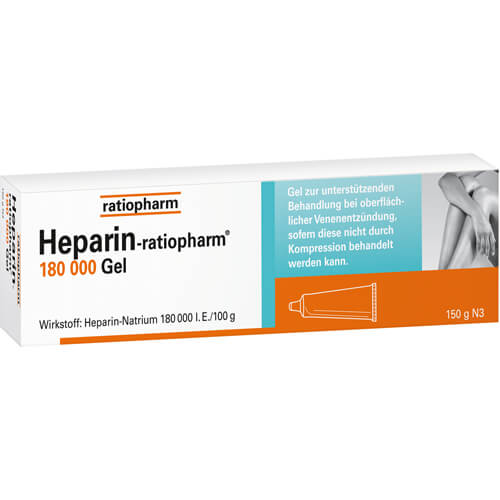 HEPARIN-RATIOPHARM 180.000 I.E. Gel