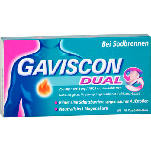 GAVISCON Dual 250mg/106,5mg/187,5mg Kautabletten
