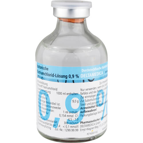 ISOTONISCHE NaCl 0,9% DELTAM.Injektion Glasfl.
