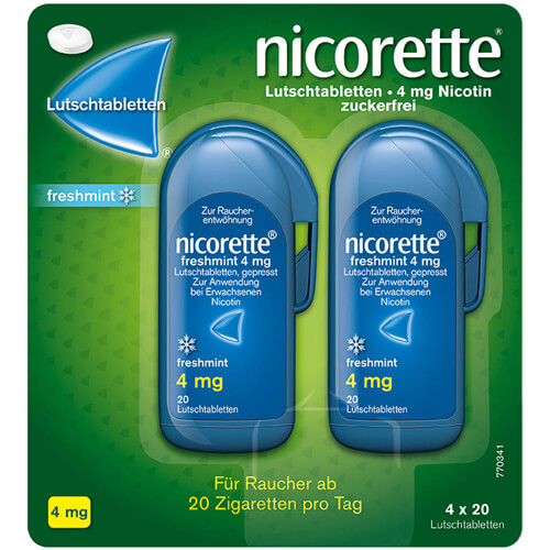 NICORETTE freshmint 4 mg Lutschtabletten gepresst