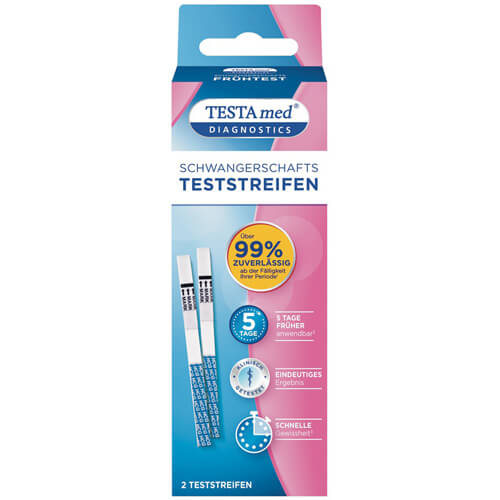 TESTAMED Schwangerschafts Frühtest Teststreifen