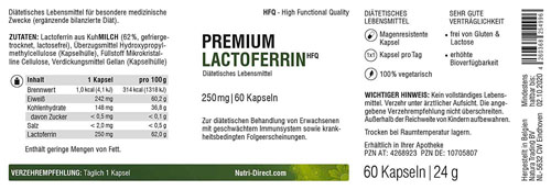 LACTOFERRIN 120 mg magensaftresistente Kapseln