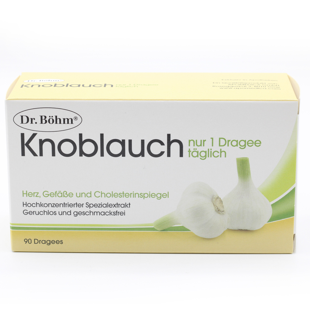 KNOBLAUCH NUR 1 Dragee täglich Dr.Böhm