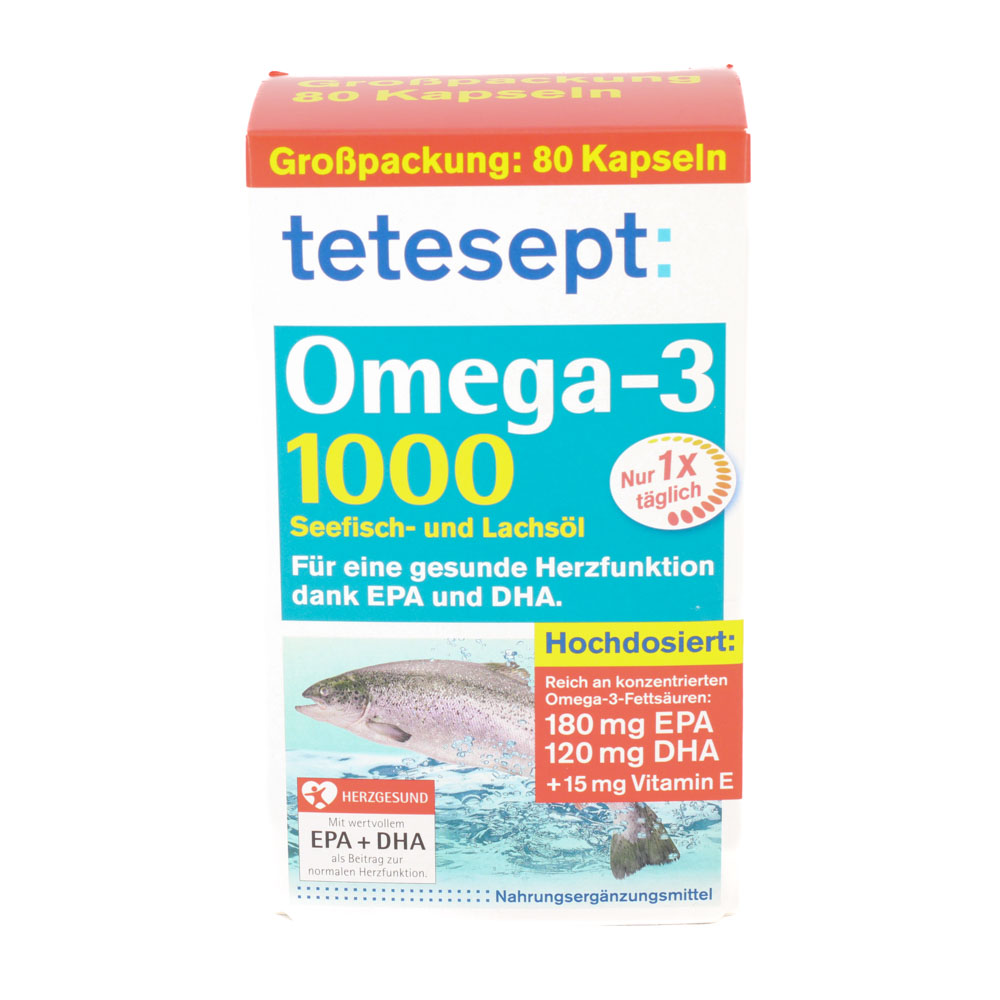 TETESEPT Omega-3 1000 Kapseln