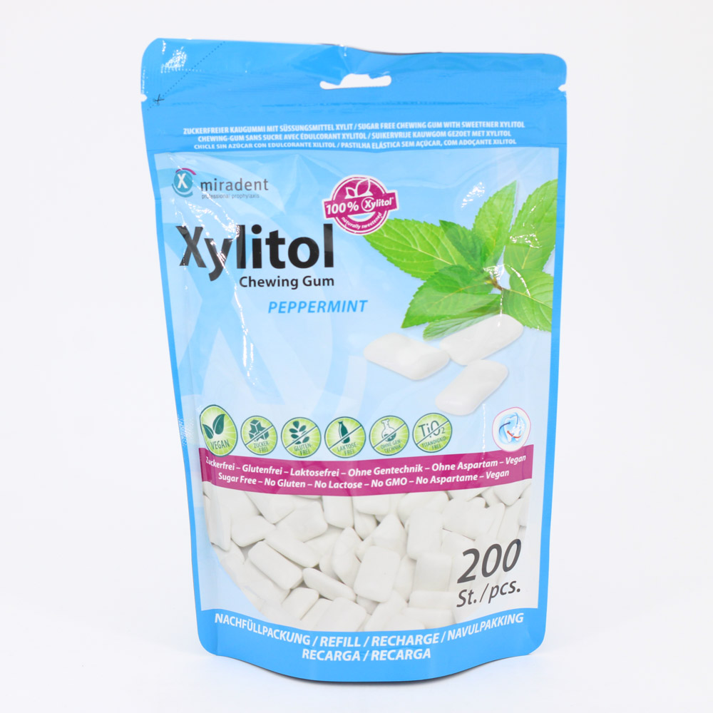 MIRADENT Xylitol Chewing Gum Minze Refill