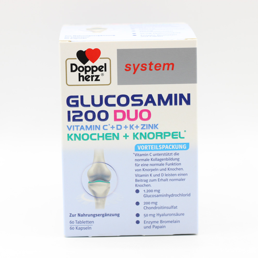 DOPPELHERZ Glucosamin 1200 Duo system Kombipackung