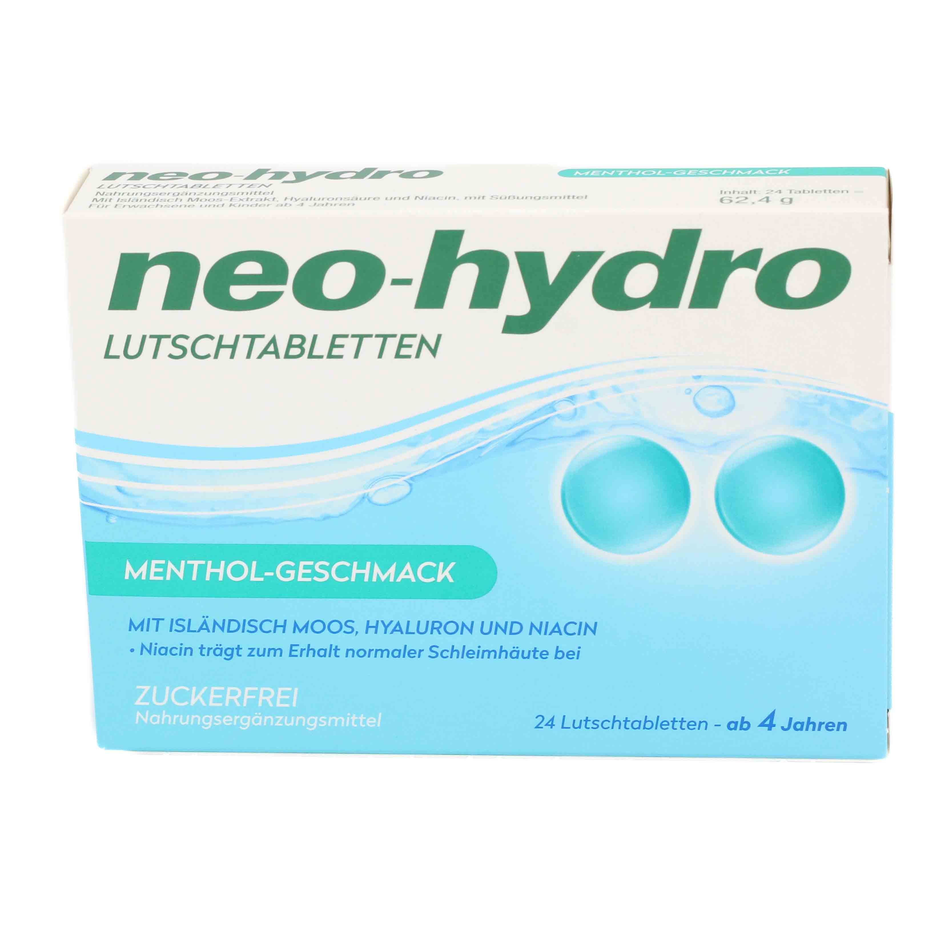 NEO-HYDRO Lutschtabletten Menthol zuckerfrei
