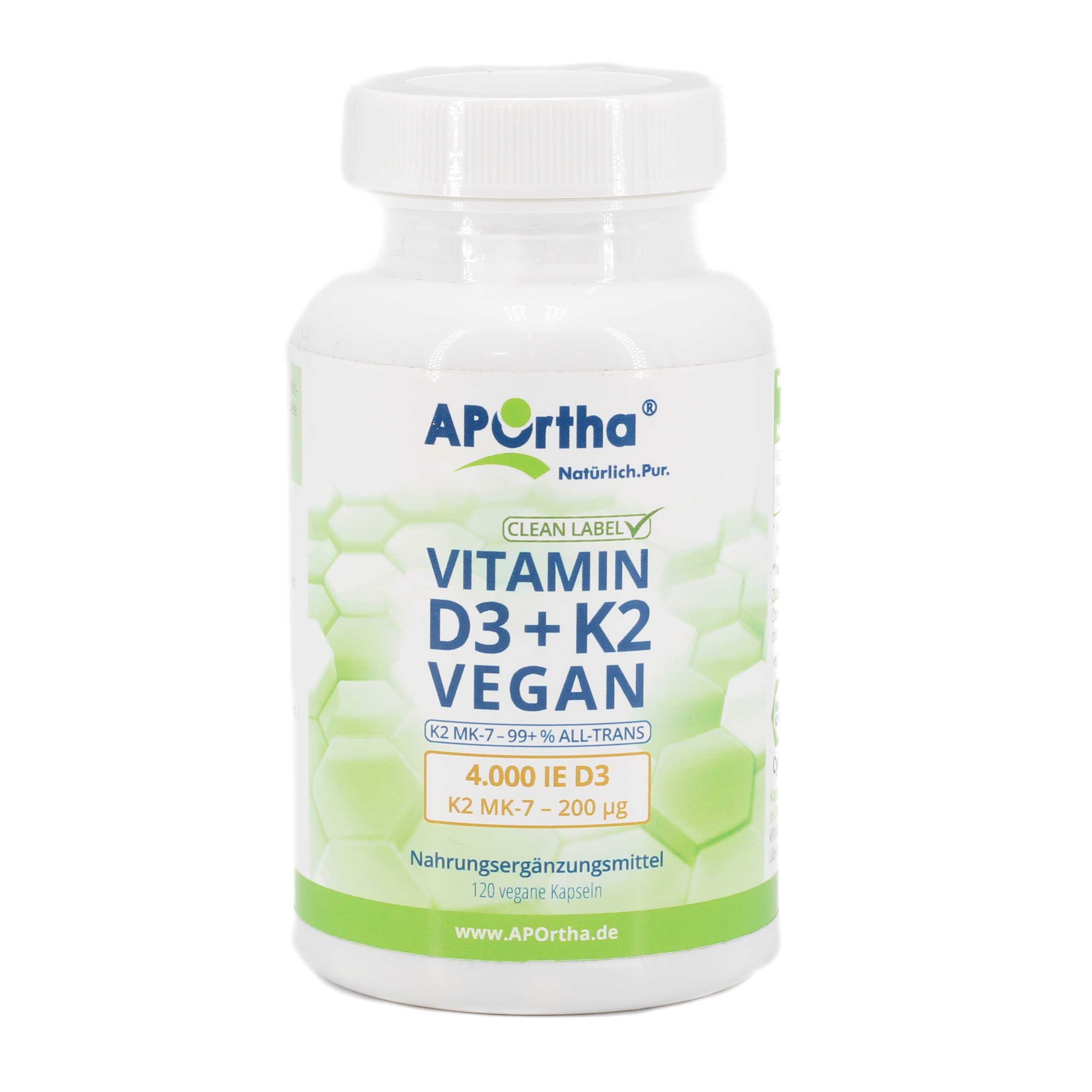 APORTHA D3 4.000 I.E.+K2 MK-7 Cyclo 200 μg veg.Kps