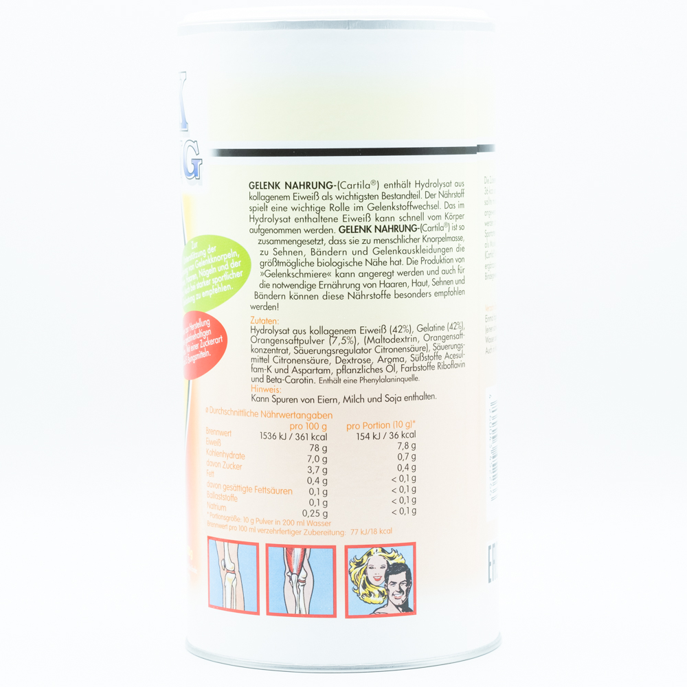 GELENK NAHRUNG Pfirsich Orange Pulver