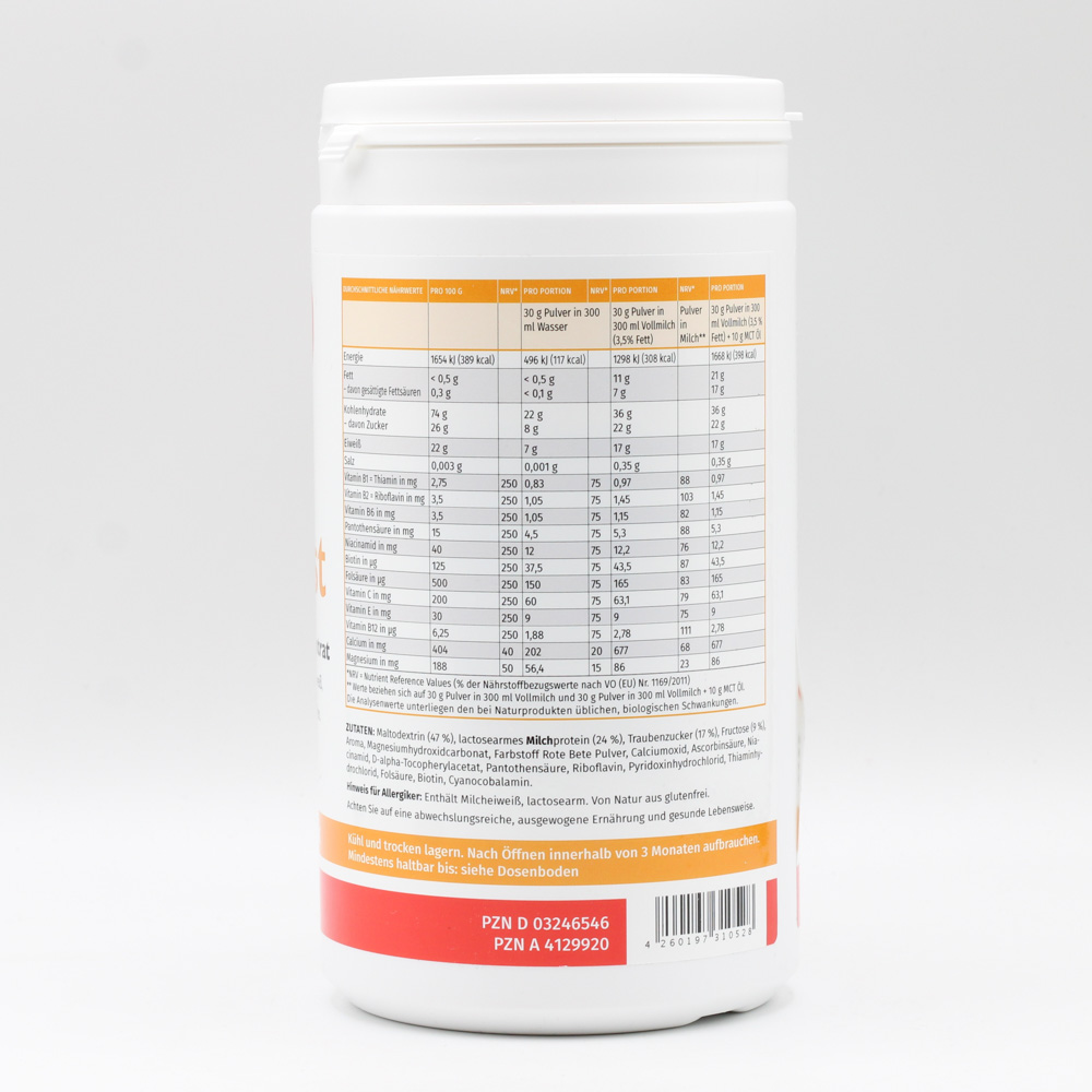 MEGAMAX Aufbaukost Erdbeere Pulver