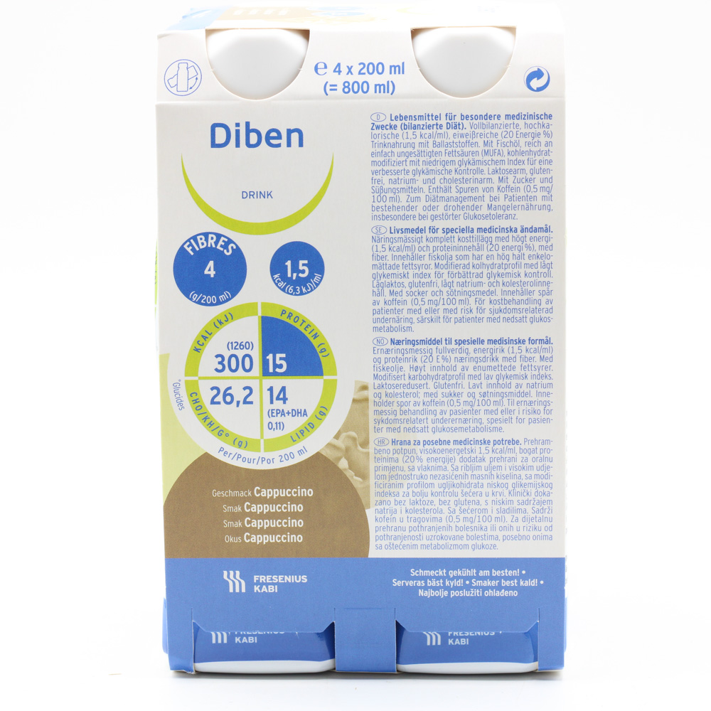 DIBEN DRINK Cappuccino 1.5 kcal/ml Trinkflasche Trinknahrung