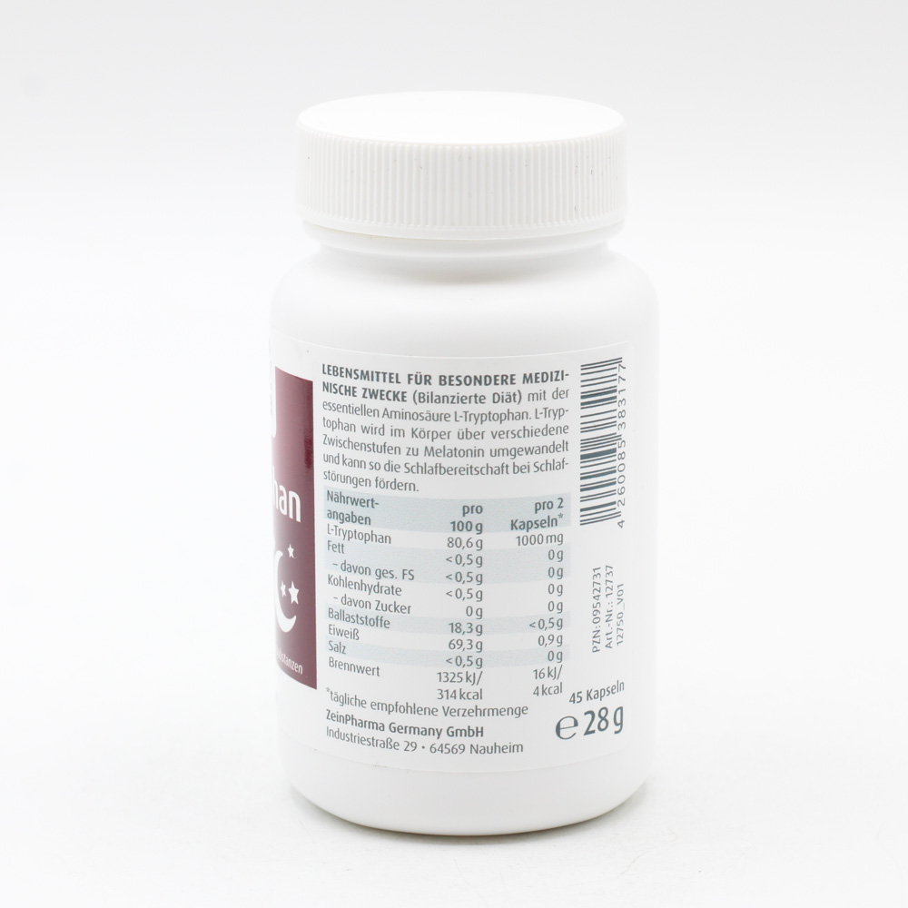 L-TRYPTOPHAN 500 mg aus Fermentation Kapseln