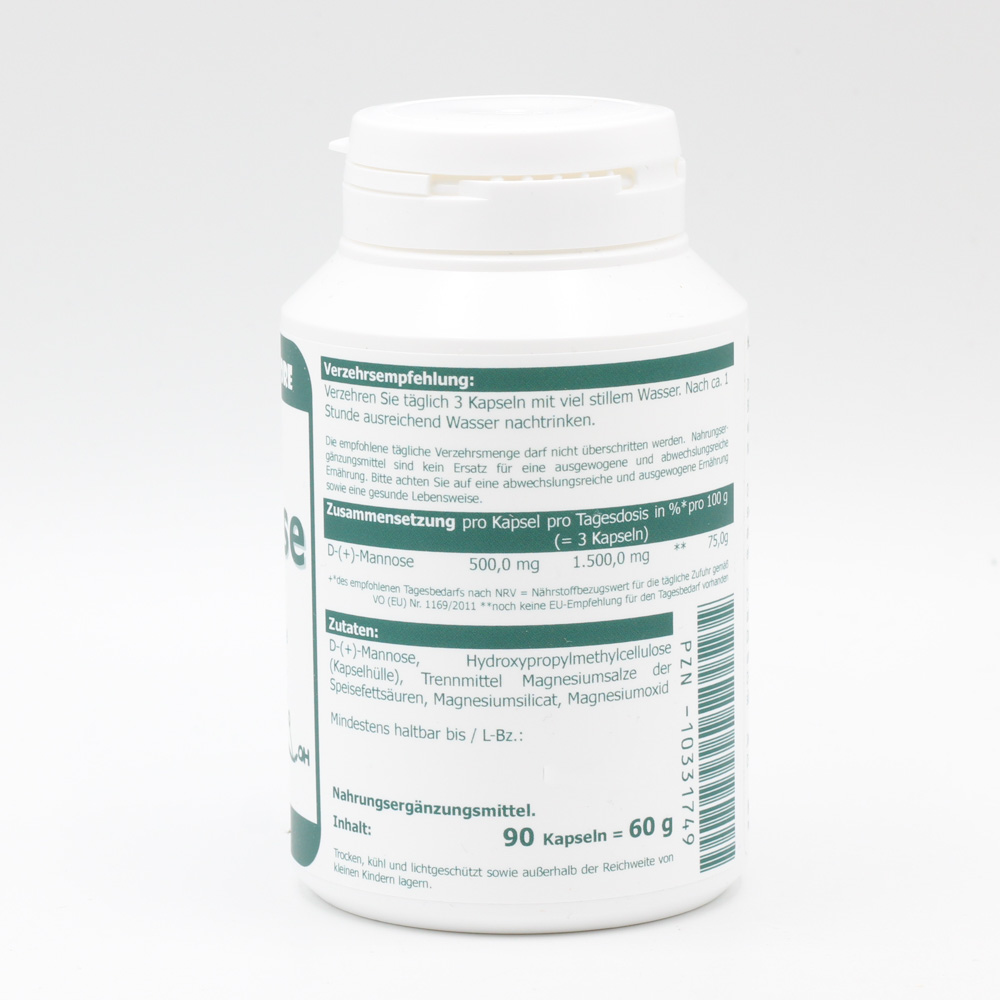 D-MANNOSE 500 mg vegetarische Kapseln