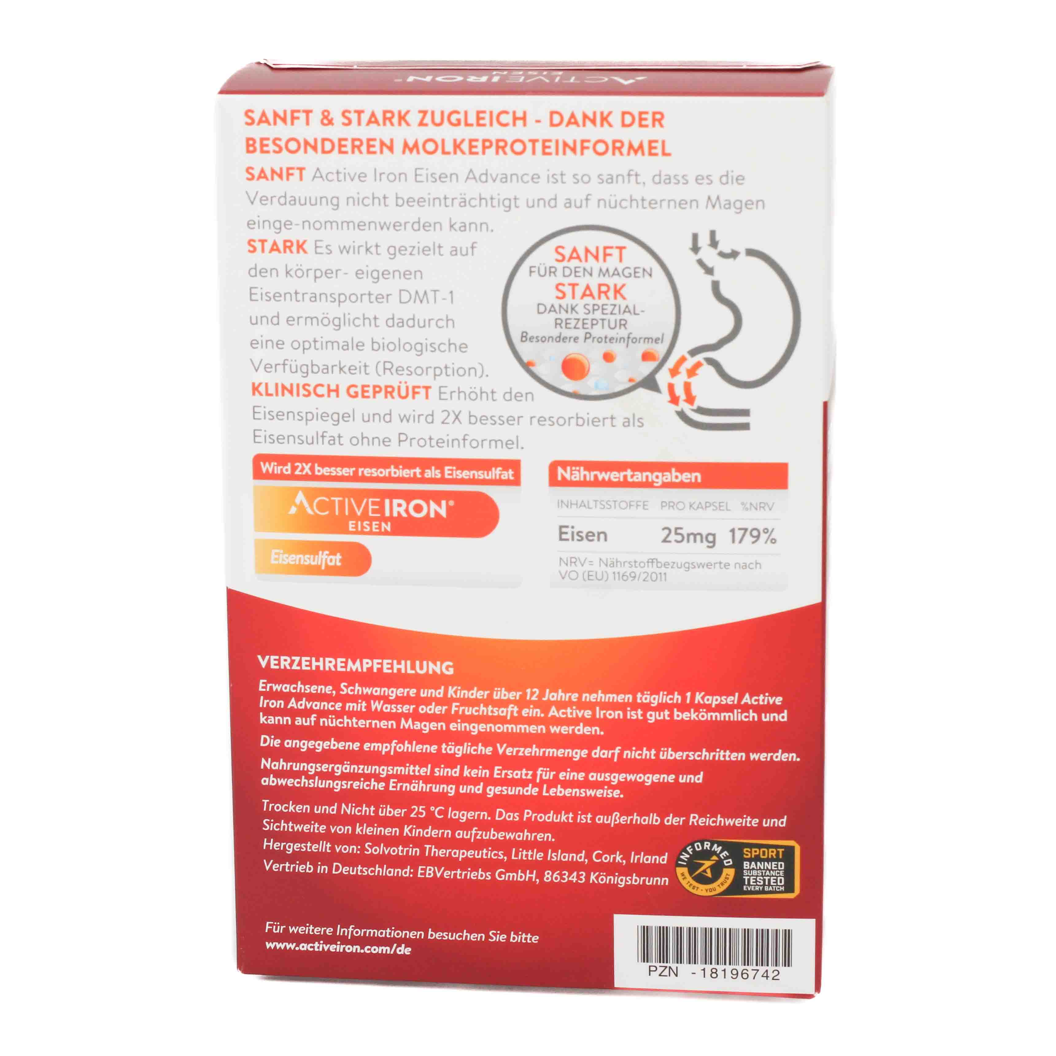 ACTIVE IRON Eisen Advance 25 mg Kapseln