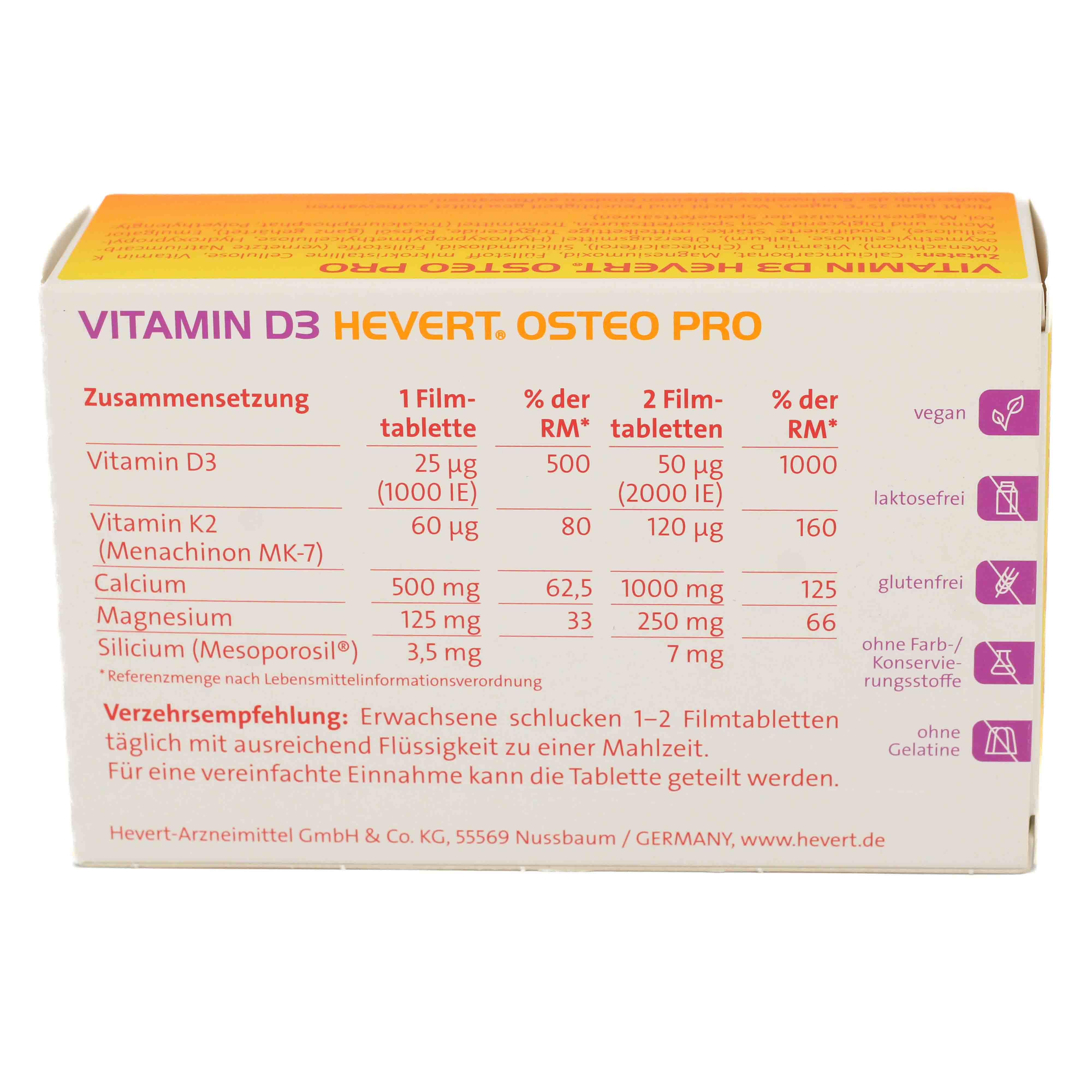 VITAMIN D3 HEVERT Osteo Pro Filmtabletten