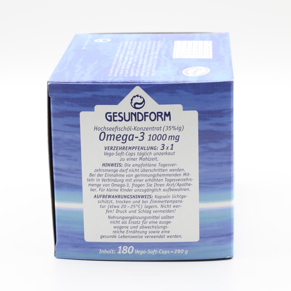 GESUNDFORM Omega-3 1000 mg Kapseln