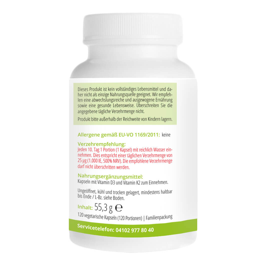 APORTHA Vitamin D3 10.000 I.E. 250μg+K2 MK7 200μg