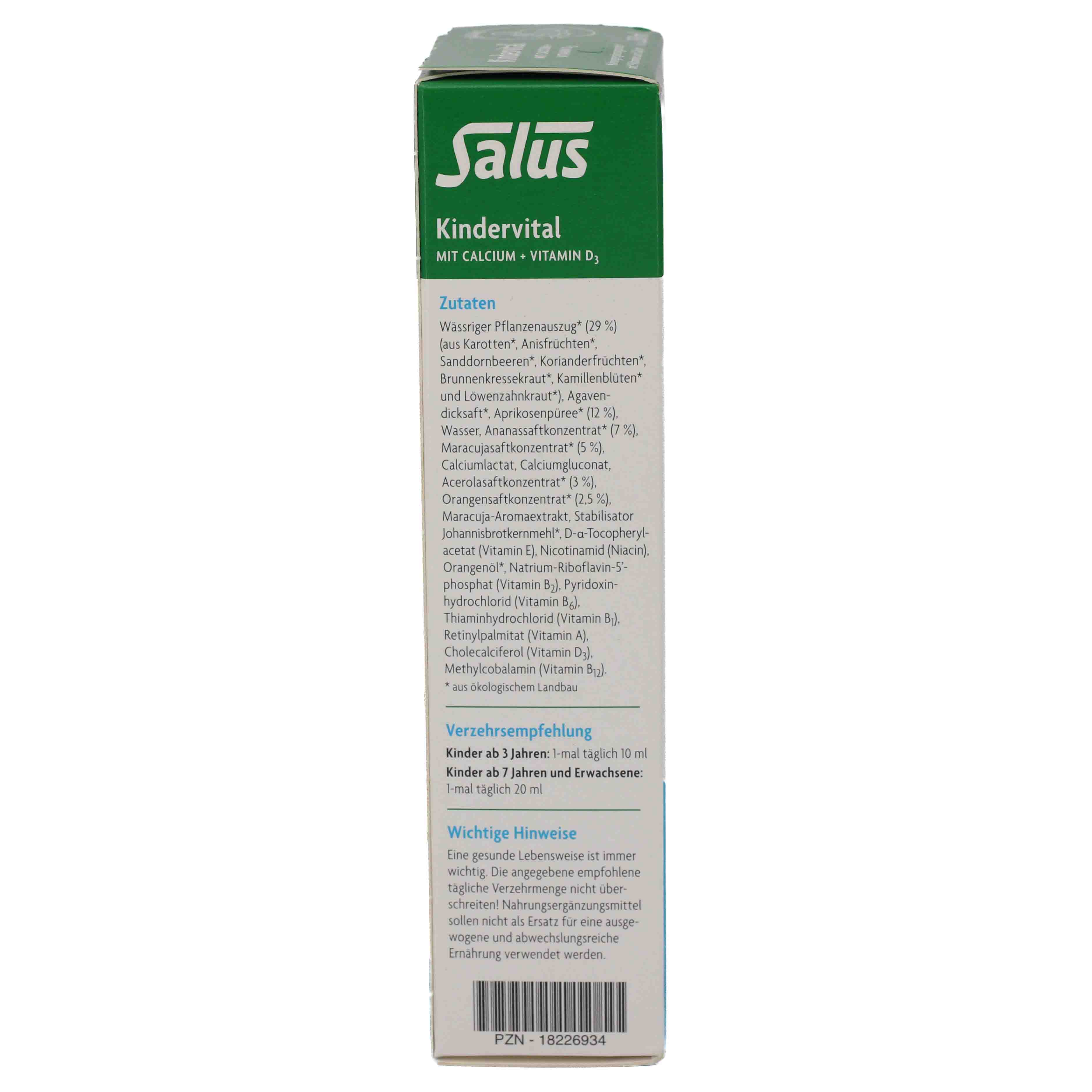 KINDERVITAL mit Calcium+D3 Tonikum Salus